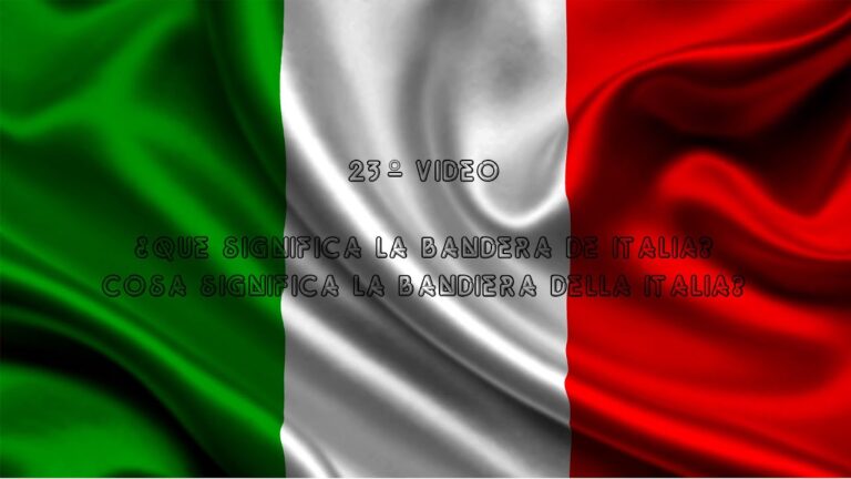 El Significado de la Bandera Tricolor de Italia